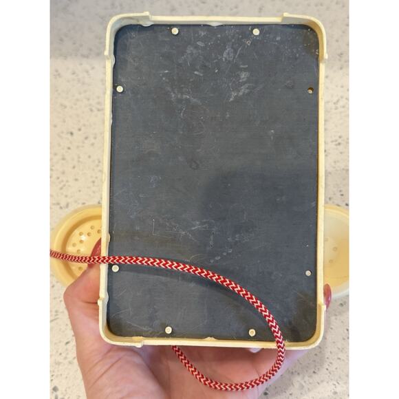 Vintage The Steel Stamping Co. Cream Toy Rotary Phone Plastic & Metal - READ - Picture 7 of 9